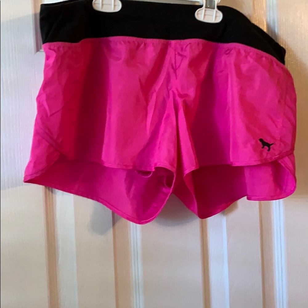 Pink Victoria’s Secret sport shorts